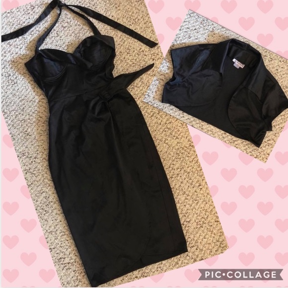 black sarong dress